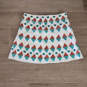 Embroidered Mini Skirt